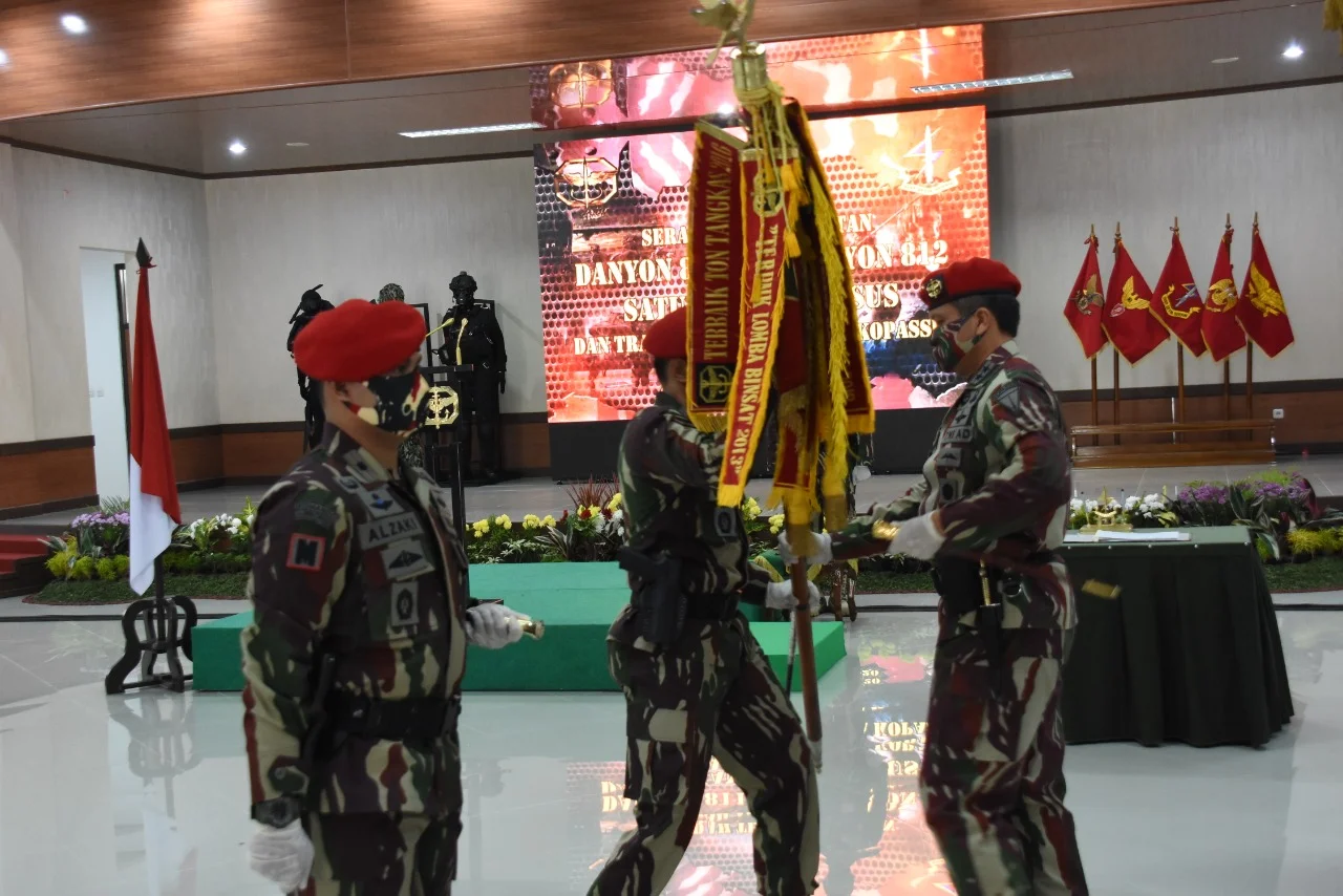 Letkol Inf Wimoko Resmi Jabat Wakil Komandan Sat-81 Kopassus 2 serah terima jabatan Danyon-811 Satuan-81 Kopassus dari pejabat lama Letkol Inf Rizky Marlon Iriano Silalahi kepada penggantinya Mayor Inf Jefry Satria, S.E. dan Danyon-812 Satuan-81 Kopassus dari Mayor Inf Eka Wira Dharmawan, S.A.P kepada Mayor Inf Alzaki, S.E.