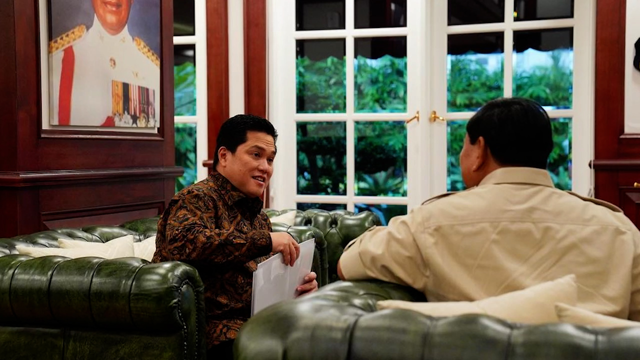 Duet Prabowo-Erick Tempati Posisi Pertama Elektabilitas Capres Cawapres 2024