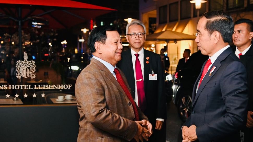 Momen Keakraban Prabowo dan Jokowi di Pameran Industri Terbesar di Dunia