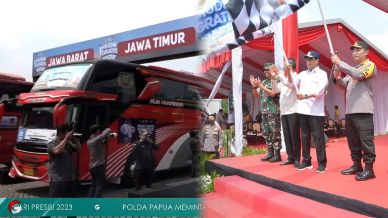 Kapolri dan Menhub Lepas Keberangkatan 130 Mudik Gratis