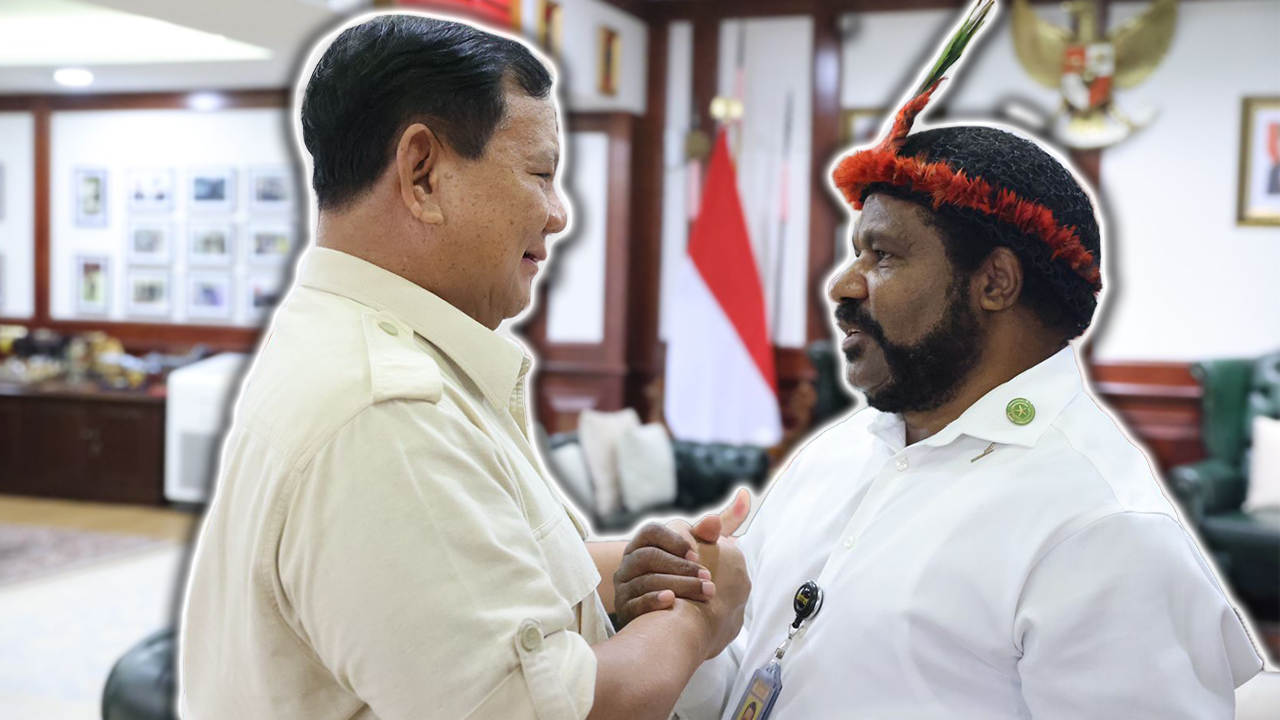 Ketua Lembaga Masyarakat Adat Papua Temui Menhan Prabowo