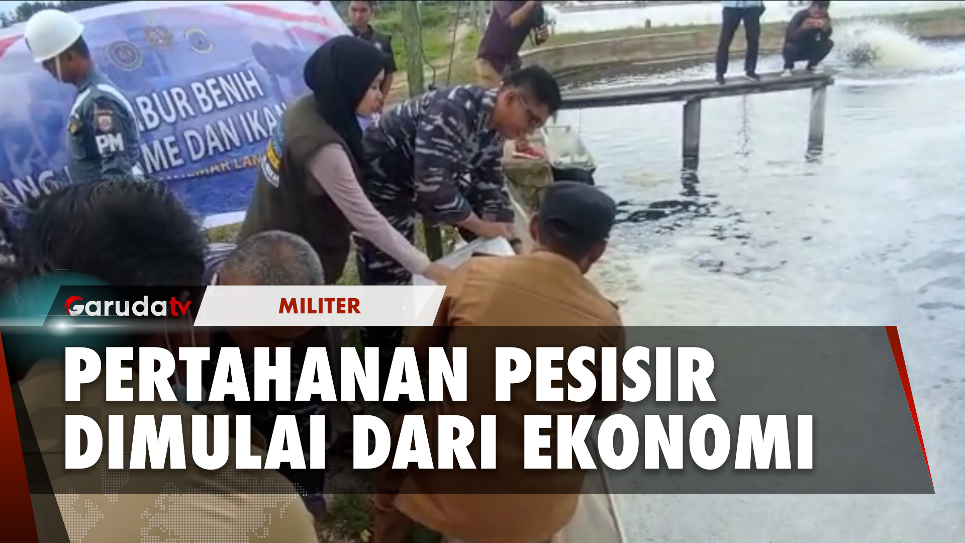 TNI AL Edukasi Masyarakat Pesisir Konawe Budidaya Udang Vaname dan Ikan Bandeng