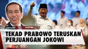 Di Depan Relawan, Prabowo Bertekad Lanjutkan Perjuangan Presiden Jokowi
