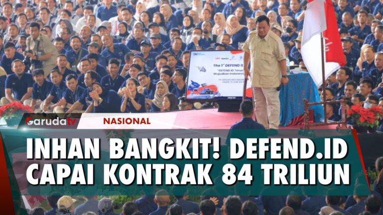 Ribuan Pekerja Industri Pertahanan Sambut Prabowo di Ulang Tahun DEFEND ID