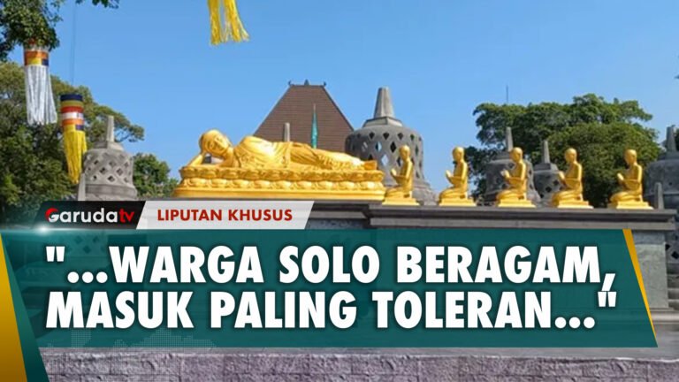 Sambut Hari Raya Waisak, Kota Solo Dipercantik dengan Berbagai Ornamen Stupa