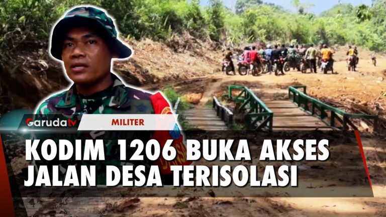 TMMD, Kodim 1206 Putussibau Buka Akses Jalan Penghubung Desa Terisolasi