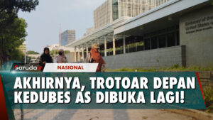 Trotoar Depan Kedubes AS Kembali Dibuka, PJ Gubernur DKI Datangi Lokasi