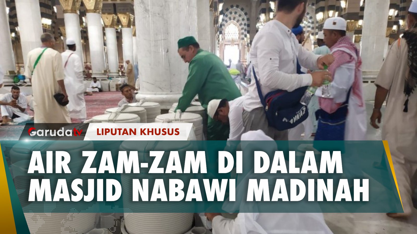 Tidak Hanya di Masjidil Haram, Air Zam Zam Kini Bisa Didapatkan Juga di Madinah