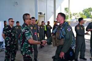 Enam Jet Tempur F-16 Mendarat di Lanud Roesmin Nurjadin untuk Latihan Cope West 2023