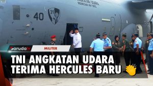 Prabowo Serahkan Pesawat Baru C130 J Super Hercules Kepada TNI-AU