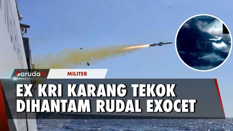 TNI AL Sukses Uji Coba Penembakan Rudal Exocet MM40 Blok 3