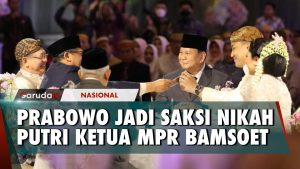 Prabowo dan Ma'ruf Amin Jadi Saksi Pernikahan Putri Ketua MPR RI Bambang Soesatyo