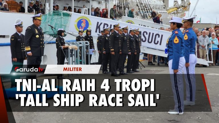 Bersama KRI Bima Suci, TNI AL Berhasil Raih 4 Tropi Tall Ship Race Sail di Belanda