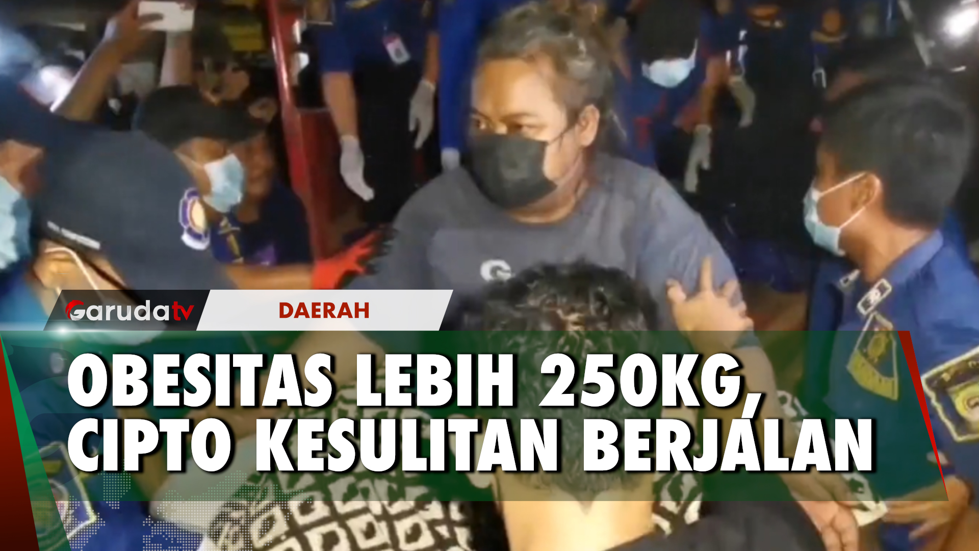Di Tangerang Lagi, Pria Obesitas 250Kg Dievakuasi BPBD Ke RSUD