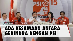 Prabowo Sebut Ada Kesamaan Ideologi Gerindra Dengan PSI