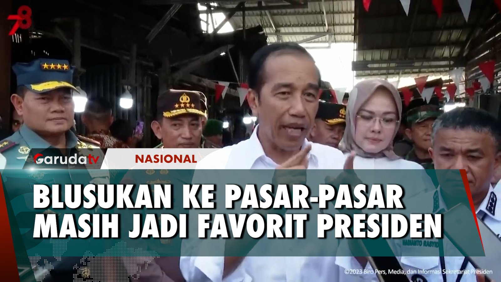 Presiden Jokowi Blusukan ke Pasar Masomba, Kota Palu