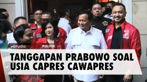 Soal Masalah Usia Capres Cawapres, Prabowo- Jangan Lihat Dari Usianya