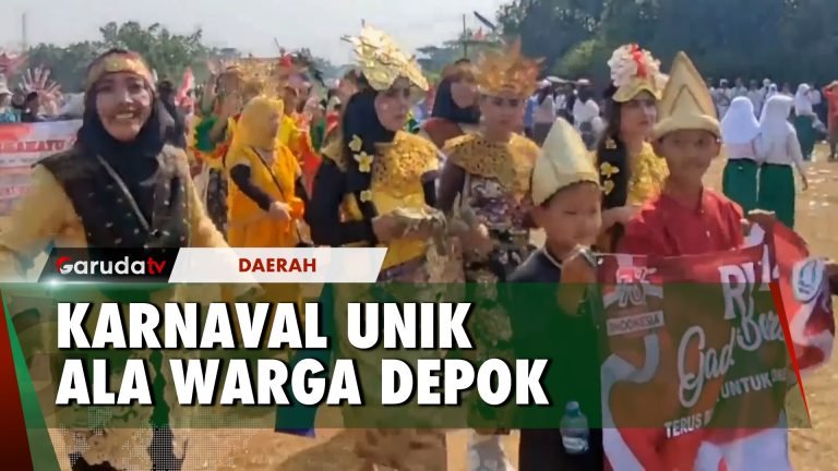 Beragam Pakaian Adat Hiasi Kota Depok saat Karnaval Kemerdekaan RI