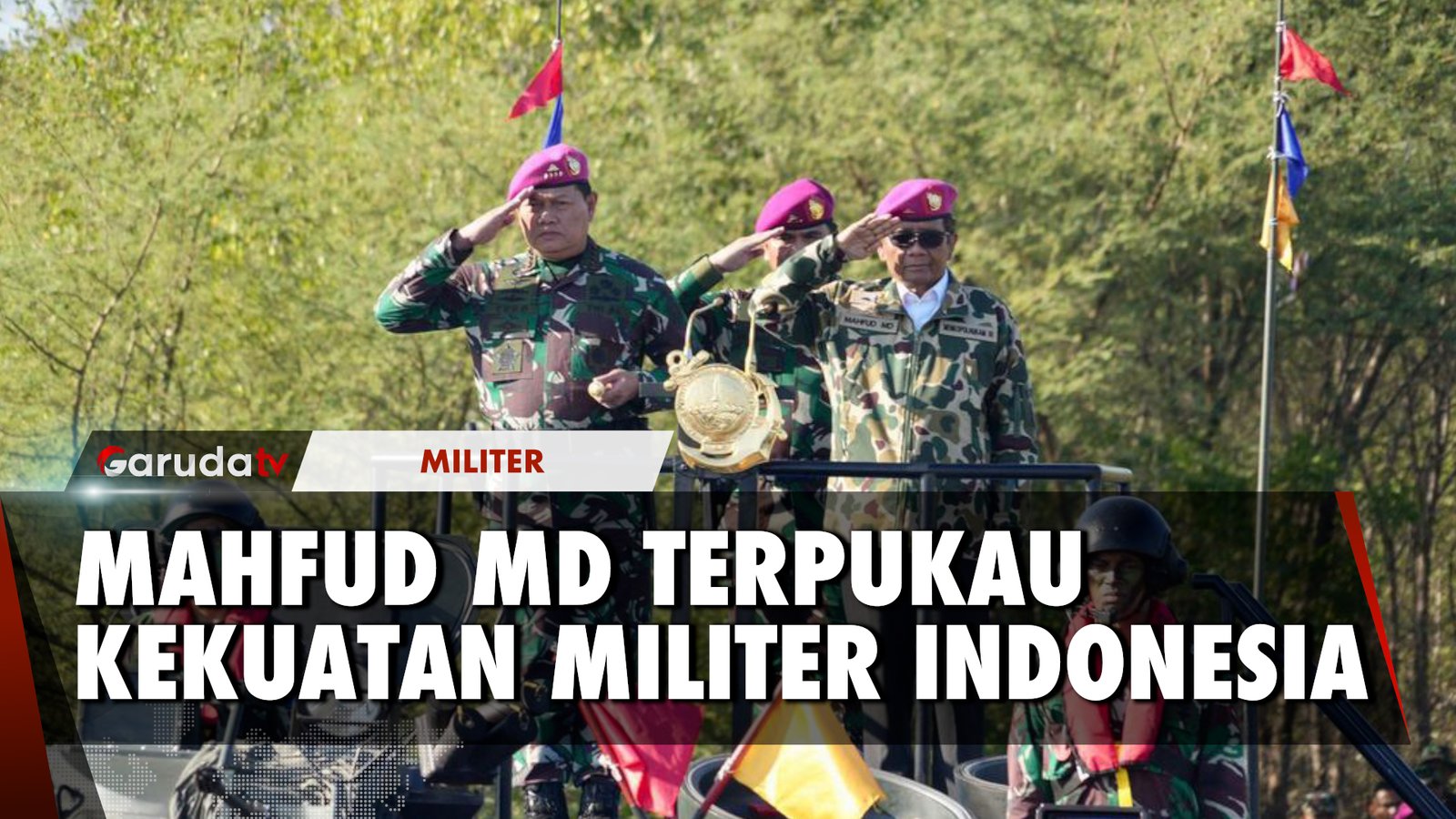 Menkopolhukam Tinjau Pelaksanaan Latgab TNI 2023 di Jawa Timur