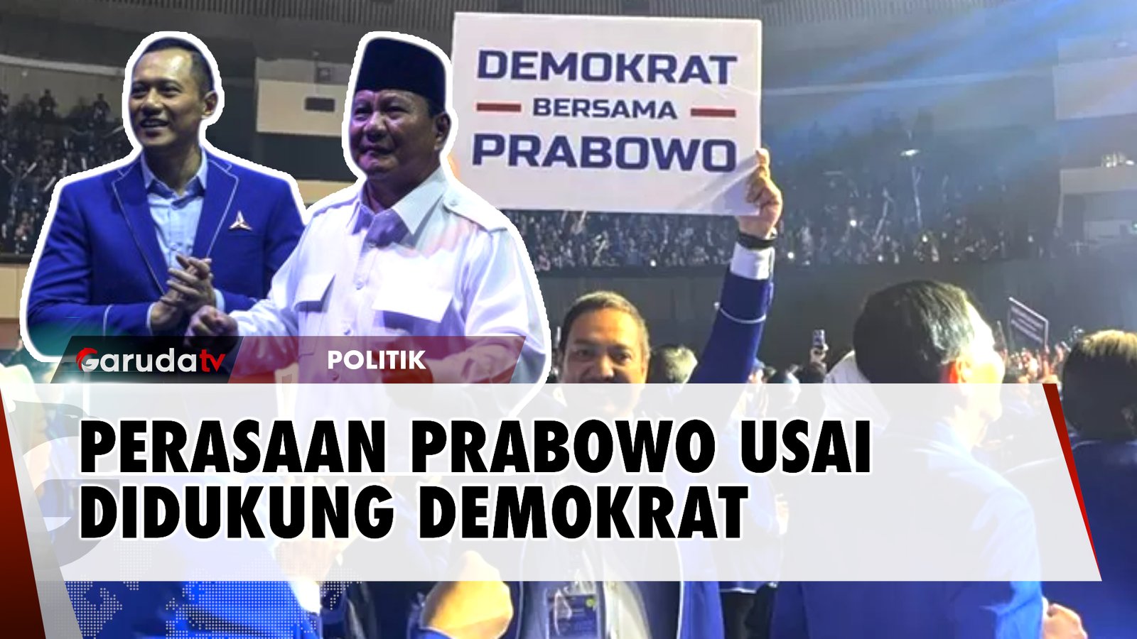 Didukung Demokrat, Prabowo: Saya Terharu dan Bangga