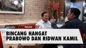 Momen Akrab Prabowo Subianto dan Ridwan Kamil dalam Meja yang Sama