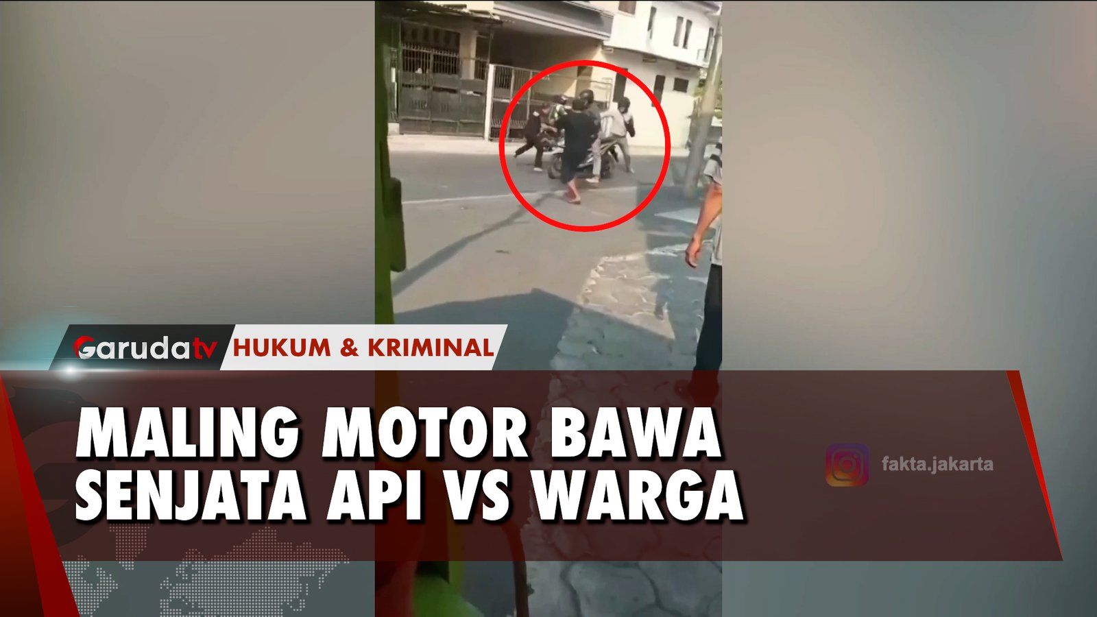 Detik Detik Maling Motor Dibungkus Warga di Jakarta Barat