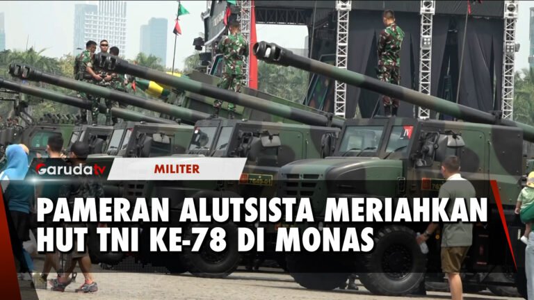 Peringati HUT TNI ke-78, 125 Unit Alutsista TNI Mejeng di Monas