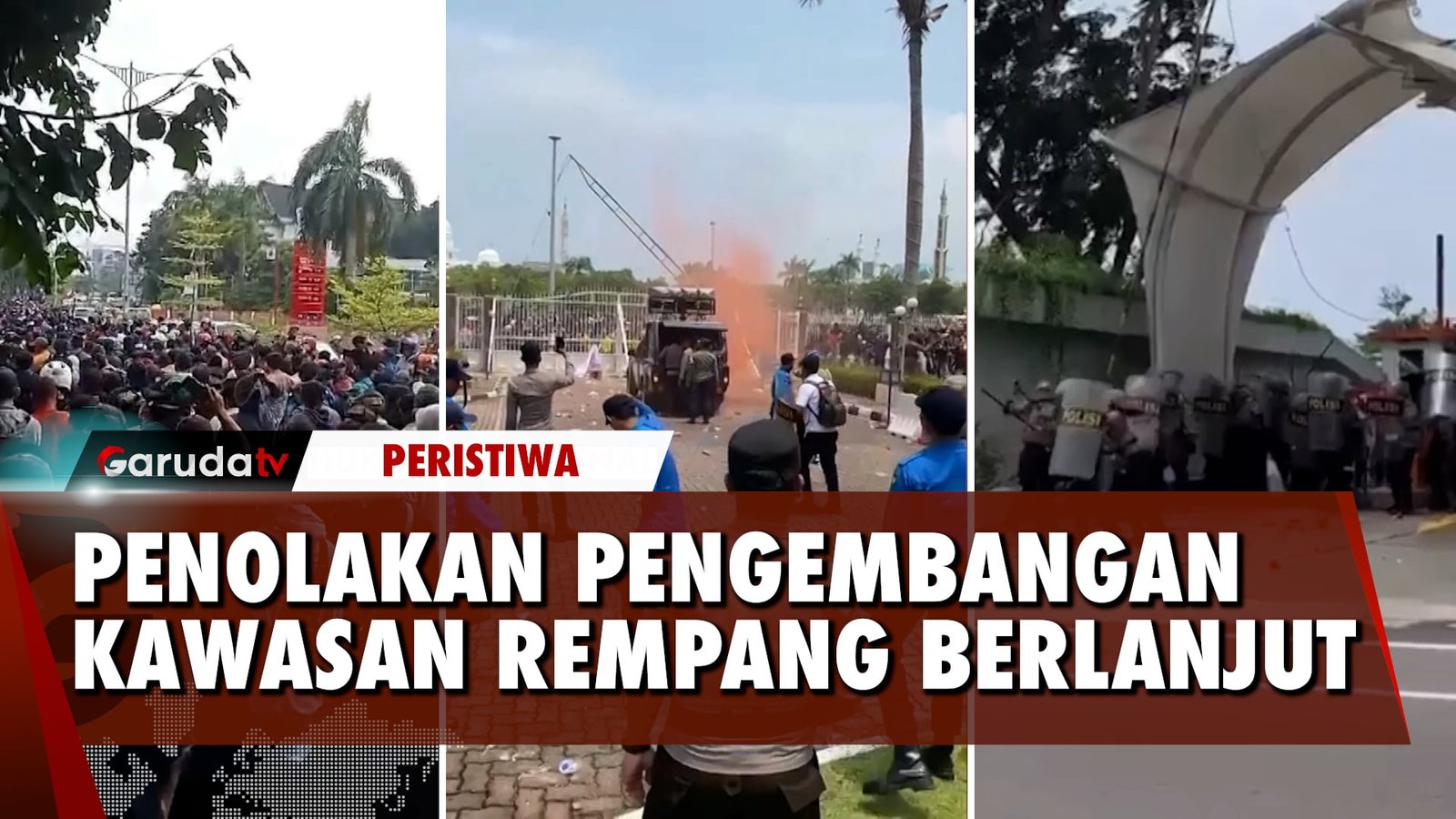 Bentrok Aparat dan Warga Terkait Pengembangan Kawasan Masih Terjadi