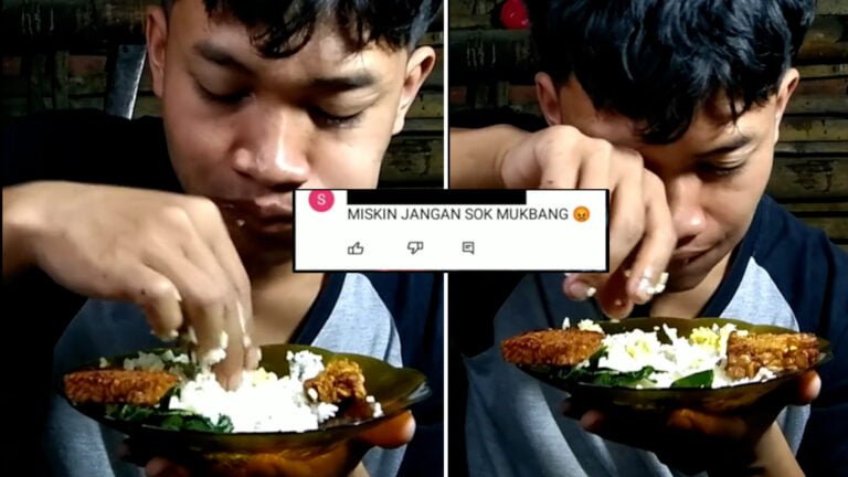 Kasihan... Sedih Karena Dihina Netizen, Tiktoker Ini Unggah Konten Mukbang Sambil Menangis