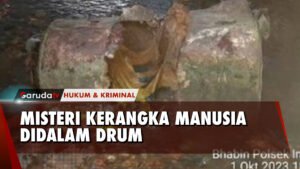 Geger, Kerangka Manusia Dicor dalam Drum Ditemukan Warga di Aceh