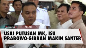 Putusan MK Soal Pengizinan Capres Cawapres Muda Disambut Hangat Gerindra