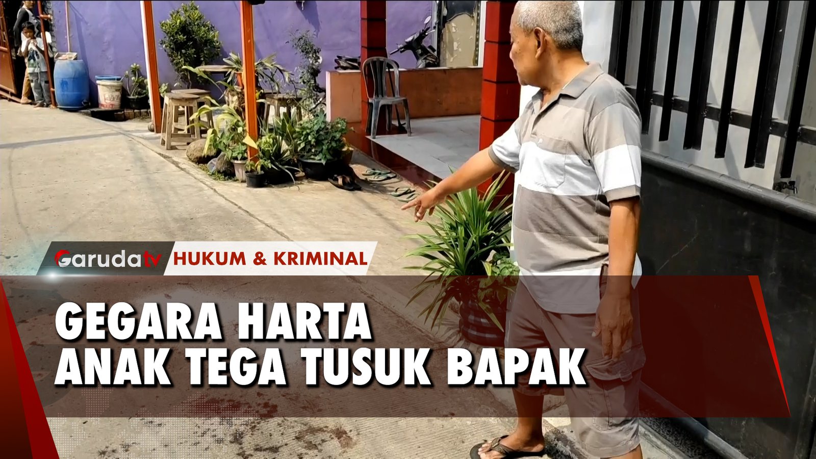 Gegara Harta Pria Ini Tega Tikam Ayah Kandung