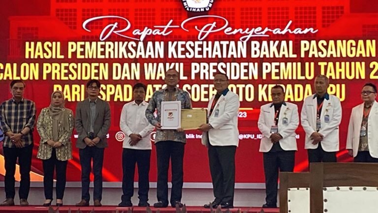 Hasil Pemeriksaan Tes Kesehatan Bacapres dan Bacawapres, KPU: Tiga Bacapres dan Bacawapres Lolos Tes Kesehatan