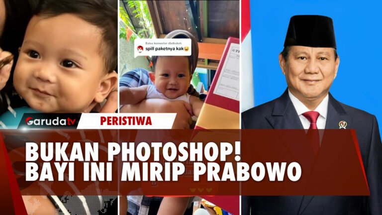 Heboh! Wajah Bayi Ini Disebut Mirip Prabowo Subianto