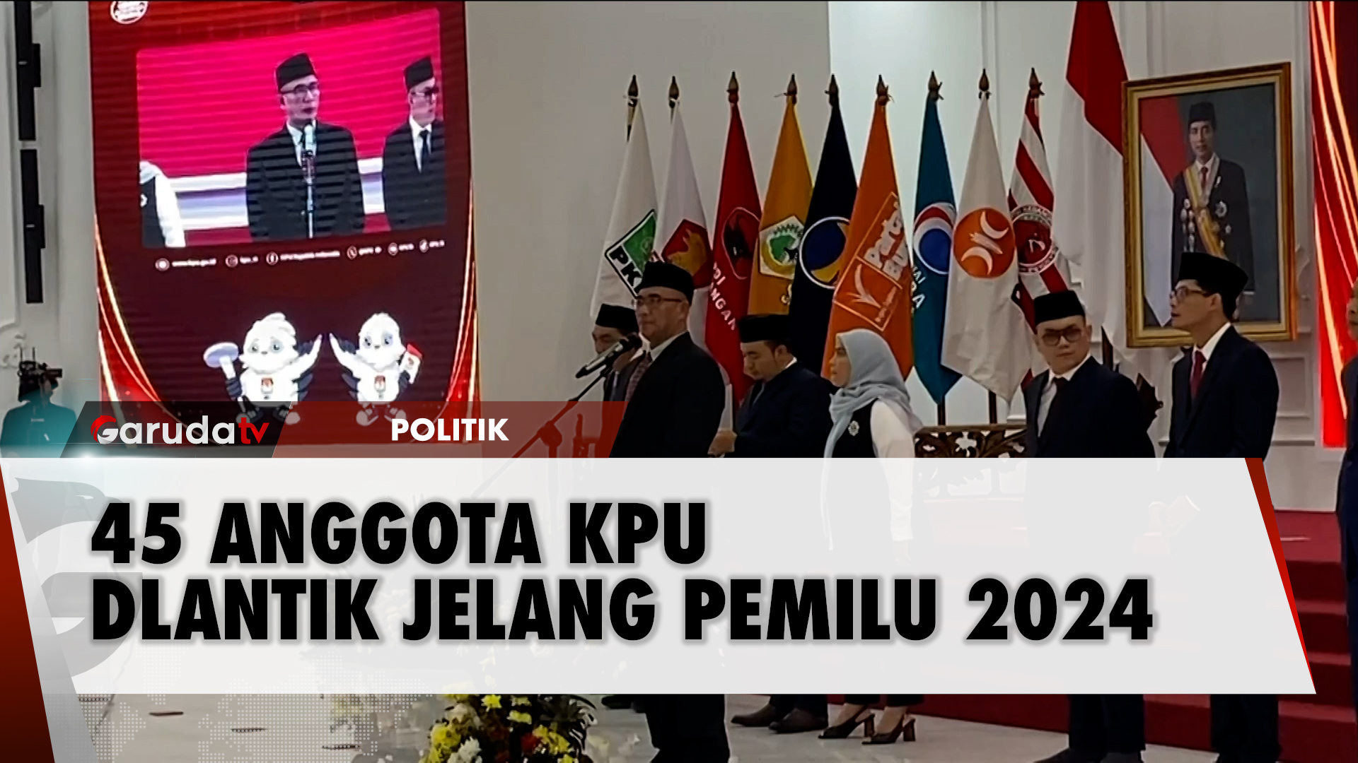 KPU Lantik 45 Anggota Baru Jelang Pemilu 2024