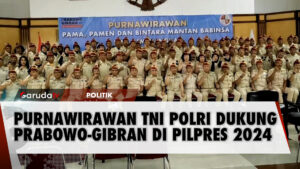 Ratusan Purnawirawan Jenderal TNI-Polri Deklarasi Dukung Prabowo-Gibran