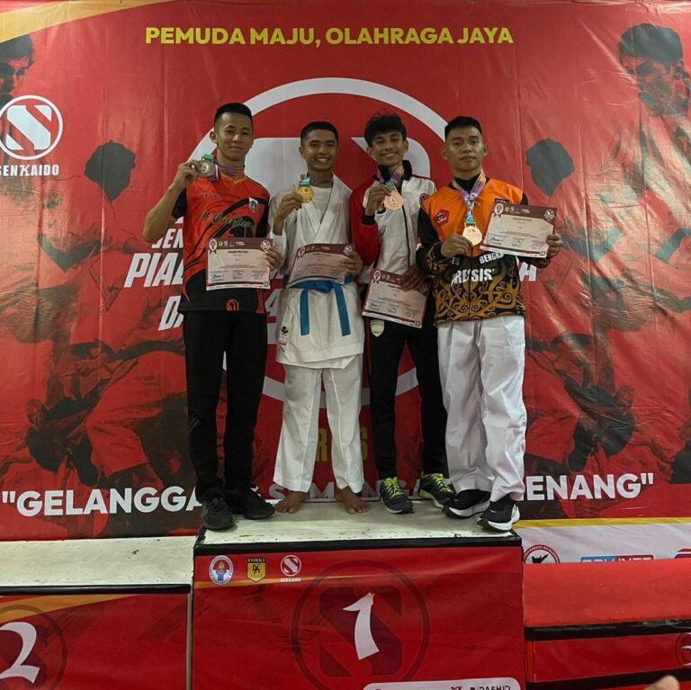 Atlet Karate Dispsiad Raih Perak Kejuaraan Nasional Senkaido Open Karate Championship