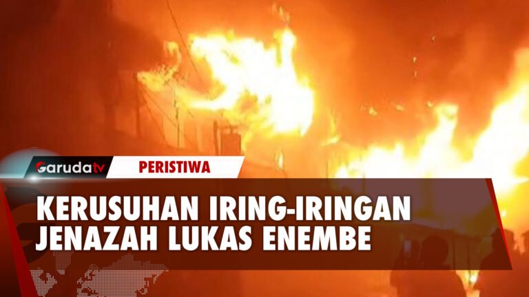 Belasan Ruko Dibakar Habis Massa Pengantar Jenazah Lukas Enembe