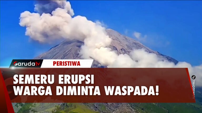 Gunung Semeru Erupsi, Aliran Lahar Mengalir Hingga 17 Kilometer!