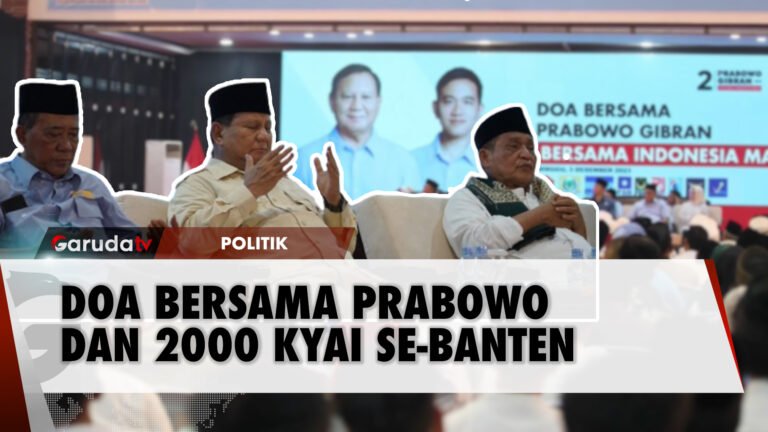 Momen Doa Bersama 2000 Kyai Se-Banten, Bersama Prabowo Subianto