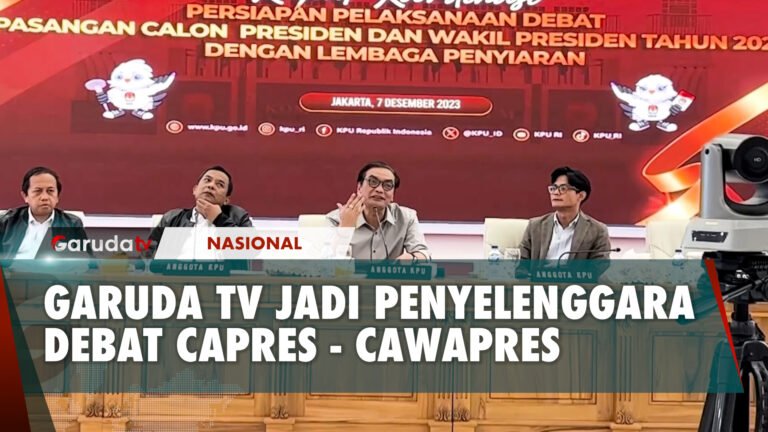 Fly Higher! Garuda TV Jadi Penyelenggara Debat Capres- Cawapres 2024