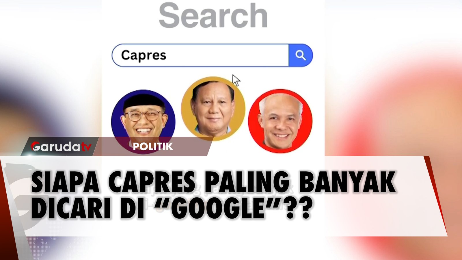 Anies vs Prabowo vs Ganjar, Siapa yang Paling Banyak Dicari di Google?