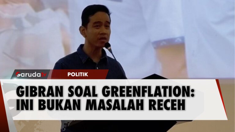 Gibran Rakabuming Bantah Mahfud MD Sebut ‘Greenflation' Masalah Receh