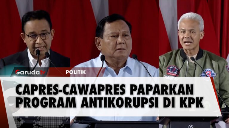 Momen Anies, Prabowo dan Ganjar Adu Gagasan Antikorupsi di KPK