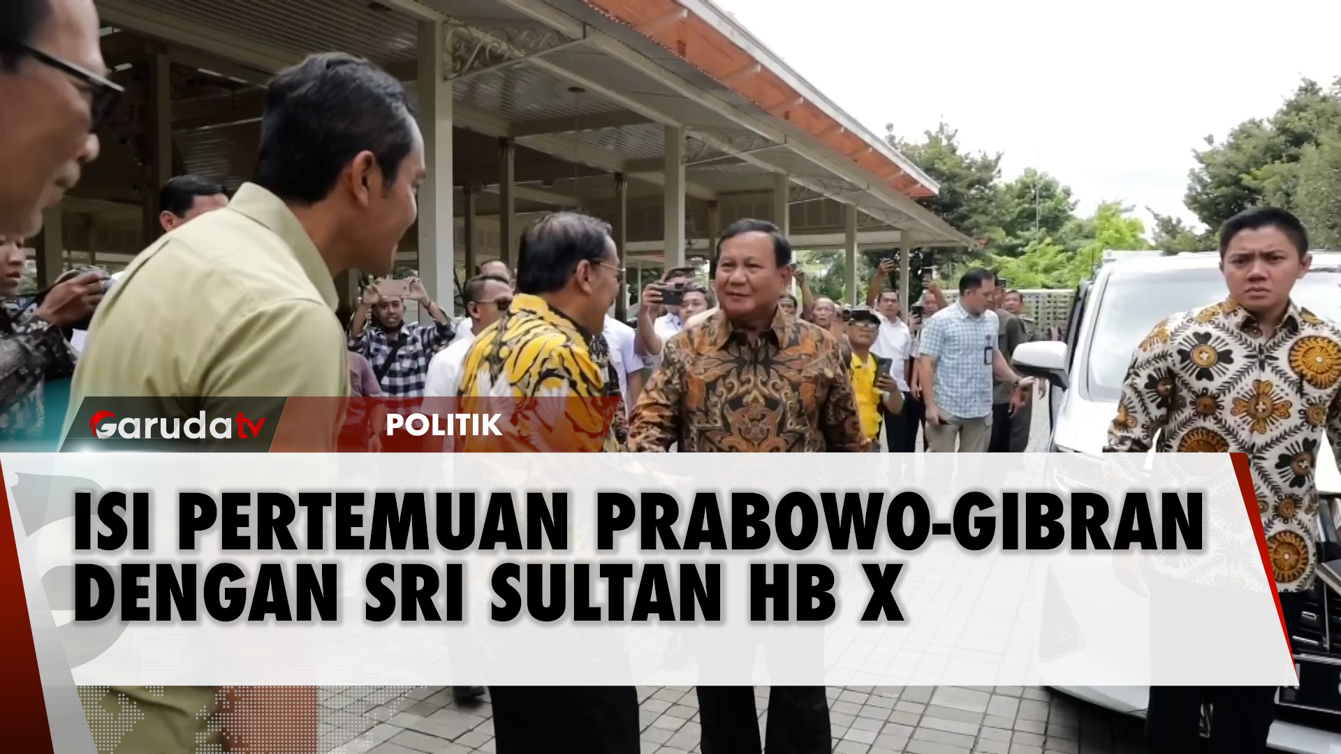 Pertemuan Tertutup Prabowo Gibran dengan Sri Sultan Hamengkubuwono X, Bahas Apa?