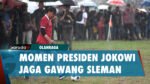 Momen Seru Presiden Jokowi Main Bola dengan Anak - Anak di Sleman