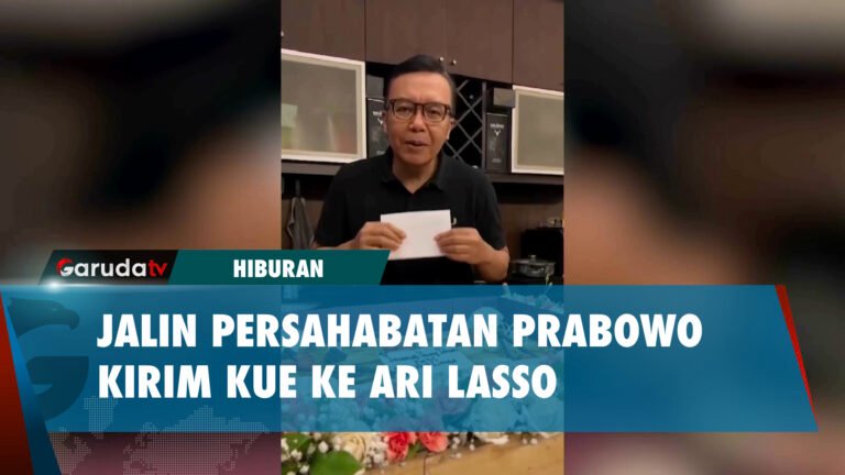 Momen Ari Lasso Terima Kiriman Kue Ulang Tahun Prabowo