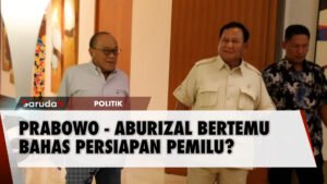 Momen Akrab Prabowo - Aburizal Bakrie di Wisma Bakrie Center, Kuningan