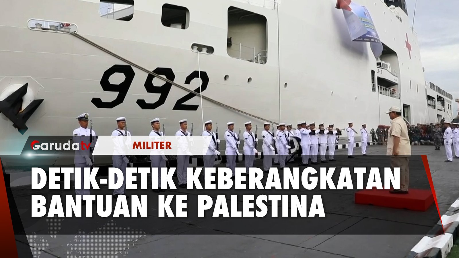 Menhan Prabowo Lepas Bantuan Kemanusiaan untuk Palestina