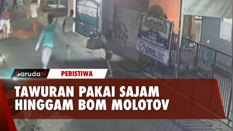 Tawuran Barbar di Depok Pakai 'Senjata' Bom Molotov